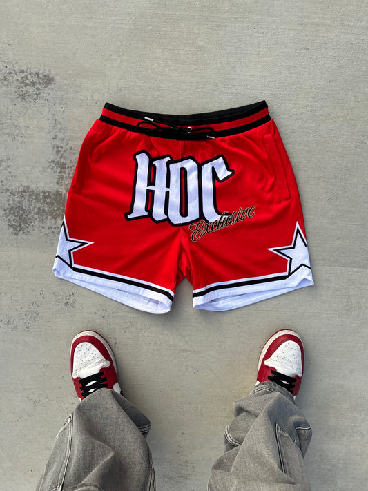 HOC GARMENTS Exclusive "Red"  Shorts