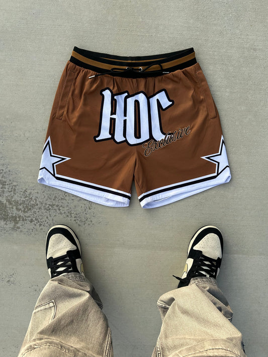 HOC GARMENTS Exclusive "Brown"  Shorts